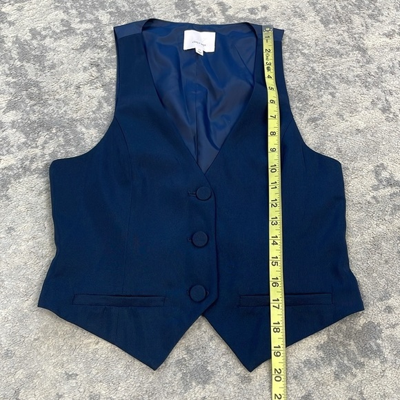 New Cinq a Sept Ellery Vest Blue Sz XS - Picture 7 of 10